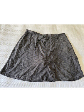 Kuhl Mova Cargo Hiking Skort in Heathered Gray Size Large Pockets Skirt